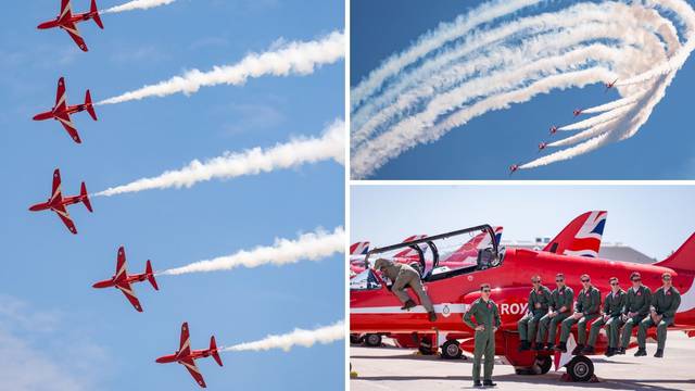 FOTO VIDEO Show u Zemuniku: Piloti Krila Oluje i Red Arrows predstavili su letačke programe