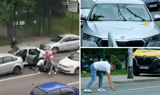 Filmsko uhićenje na Trešnjevci: Osumnjičeni u policijskom autu  sjedili u lisicama i krvavih ruku