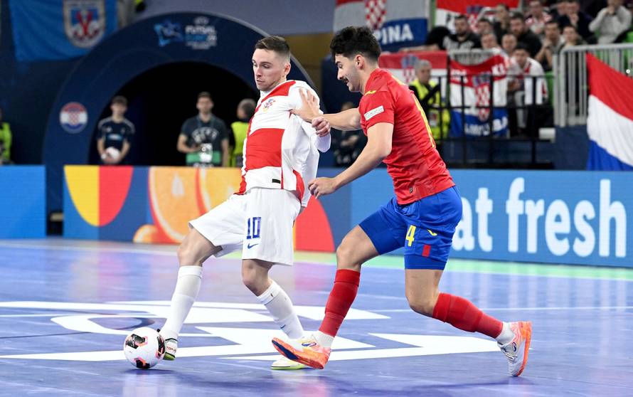 Susret Hrvatske i Španjolske u polufinalu Europskog prvenstva u futsalu