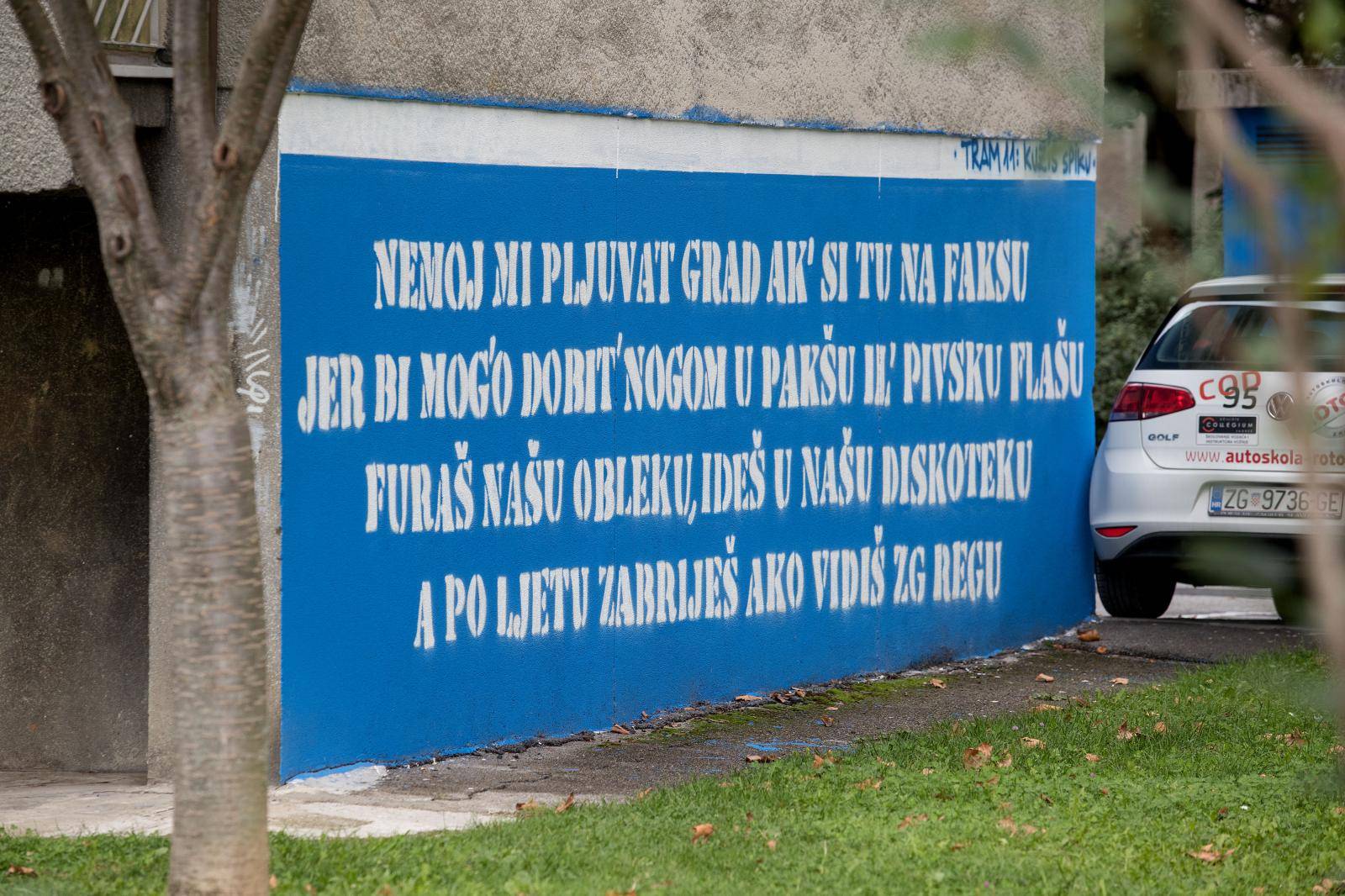 Zagreb: Murali i grafiti Bad Blue Boysa posvećeni Dinamu