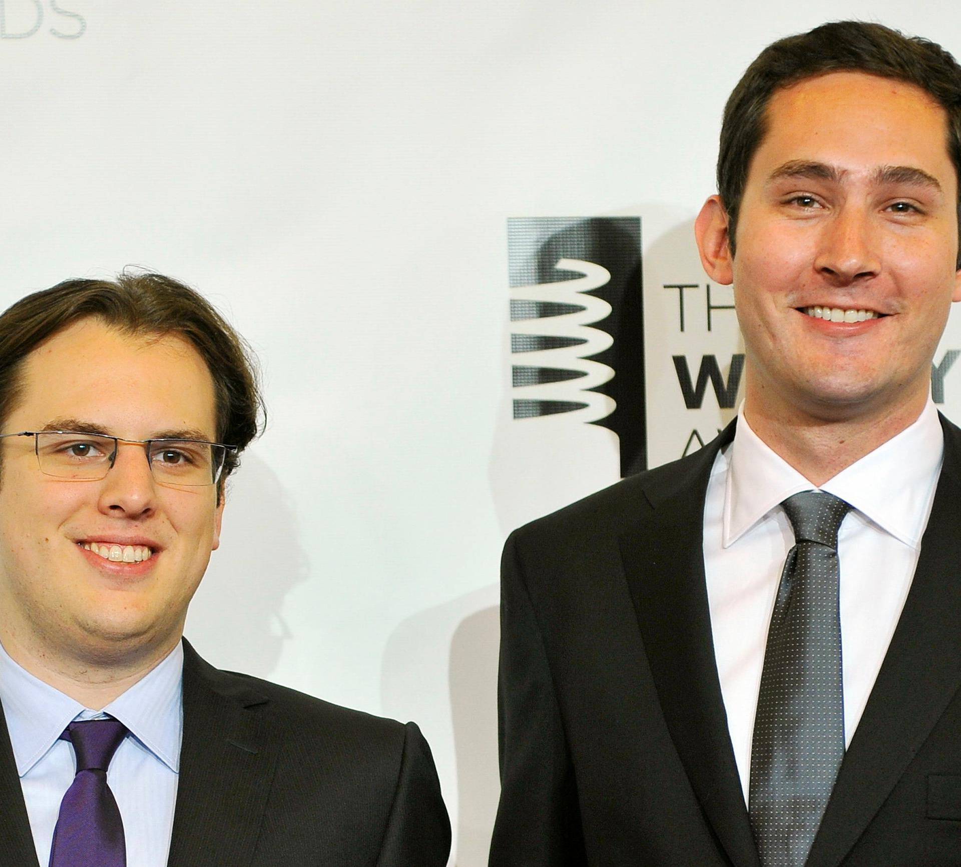 FILE PHOTO: Instagram founders Krieger and Systrom attend the 16th annual Webby Awards in New York