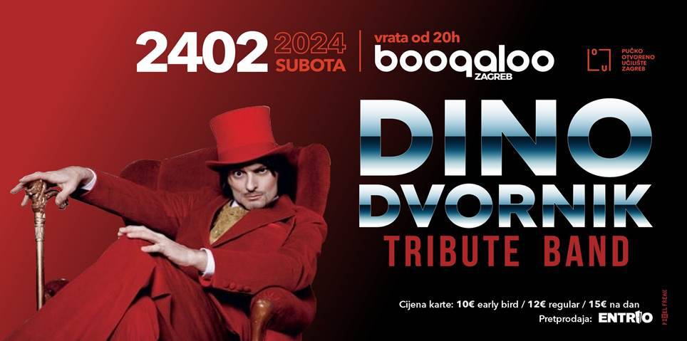 Koncert posvećen Dini Dvorniku 24. veljače u klubu Boogaloo-u