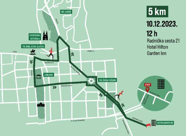 Zbog utrke Advent Run ovo su ulice u centru Zagreba koje će biti zatvorene tijekom nedjelje