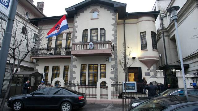 Beograd: Zgrada veleposlanstva Republike Hrvatske