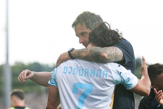 Rijeka: Slavlje igrača Rijeke nakon gola u finalu SuperSport Hrvatskog nogometnog kupa