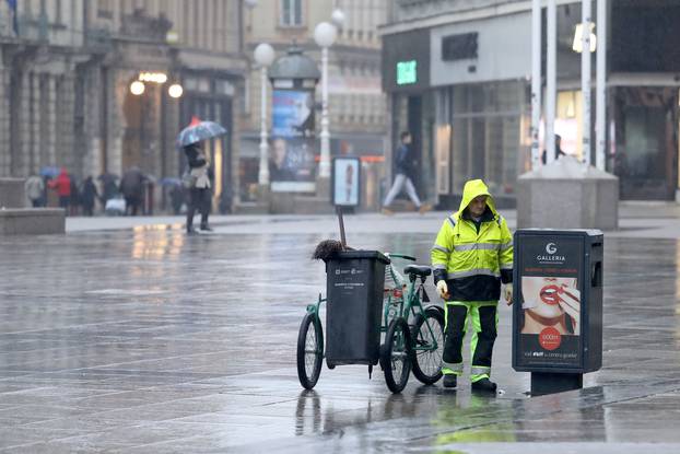 Kišno jutro u Zagrebu