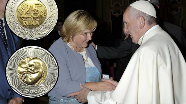 Kovanici s fetusom papa Franjo se razveselio i blagoslovio je