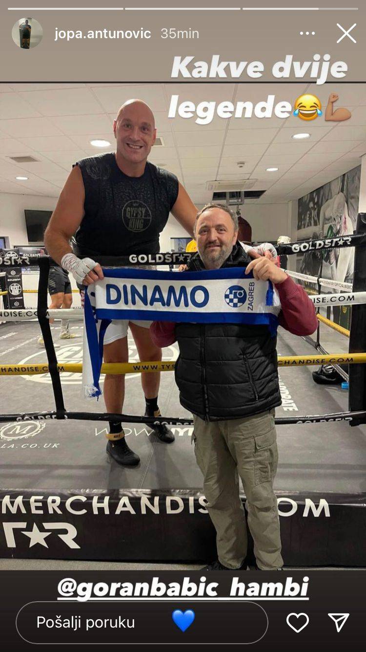 Boksački prvak Tyson Fury pozirao s Dinamovim šalom