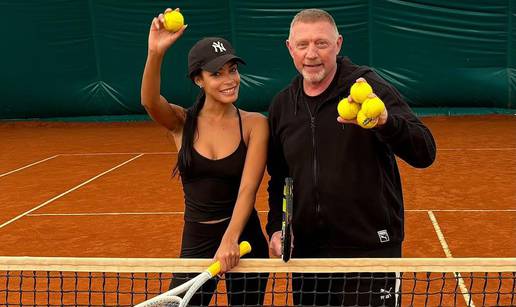 FOTO Game, set, meč: Becker igrao tenis s 23 godine mlađom ženom. Pogodite tko je dobio...