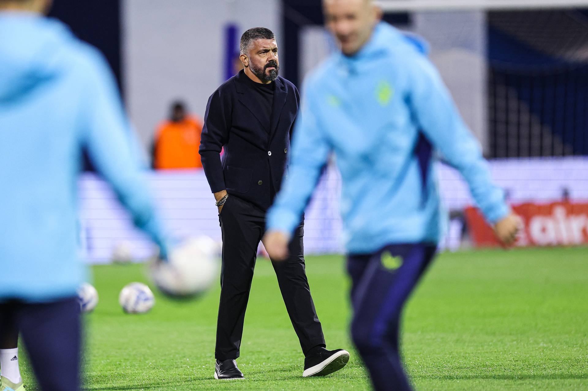 Zagreb: Gennaro Gattuso elegantno odjeven na stadionu Maksimir