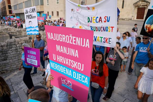 Zadar: Održan je Hod za život, obitelj i Hrvatsku