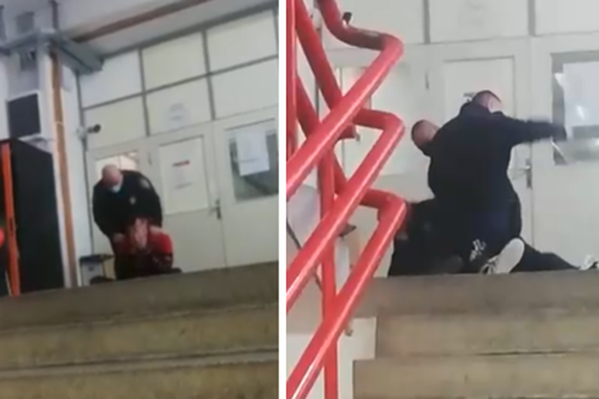 VIDEO Bez maske htio ući na sud u Splitu pa napao policajce. Sad je za to dobio kaznenu prijavu