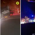 VIDEO Fiat i Audi na krovu kod Zagreba, dvoje je ozlijeđenih: Policija traži svjedoke nesreće