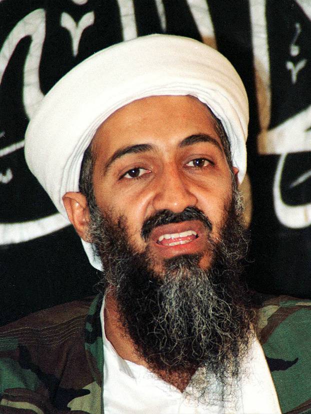 FILE PHOTO: File photo of Osama bin-Laden in Afghanistan
