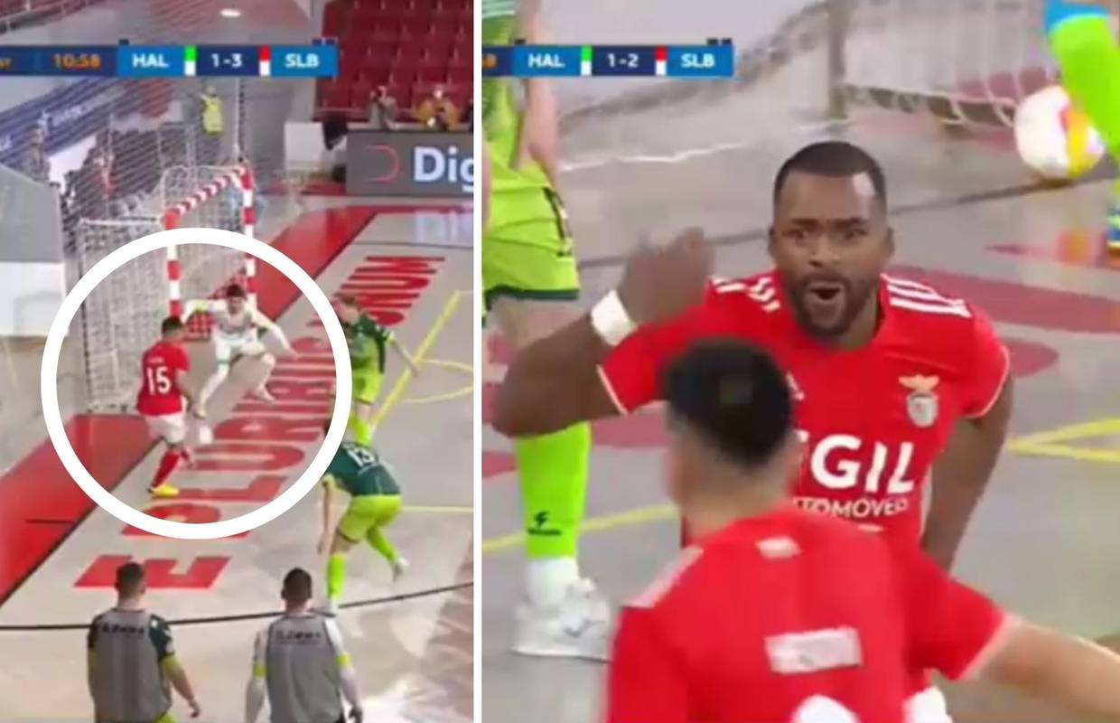 VIDEO Što je ovo bilo?! Igrač Benfice zabio spektakularan gol u futsalu i izbezumio suigrača