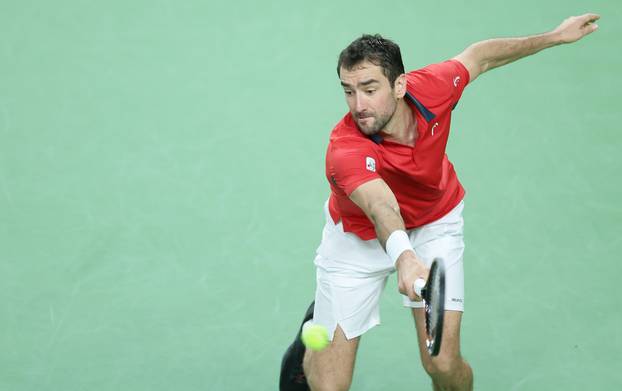 Varaždin: Davis Cup, meč Marin Čilić - Zizou Bergs 