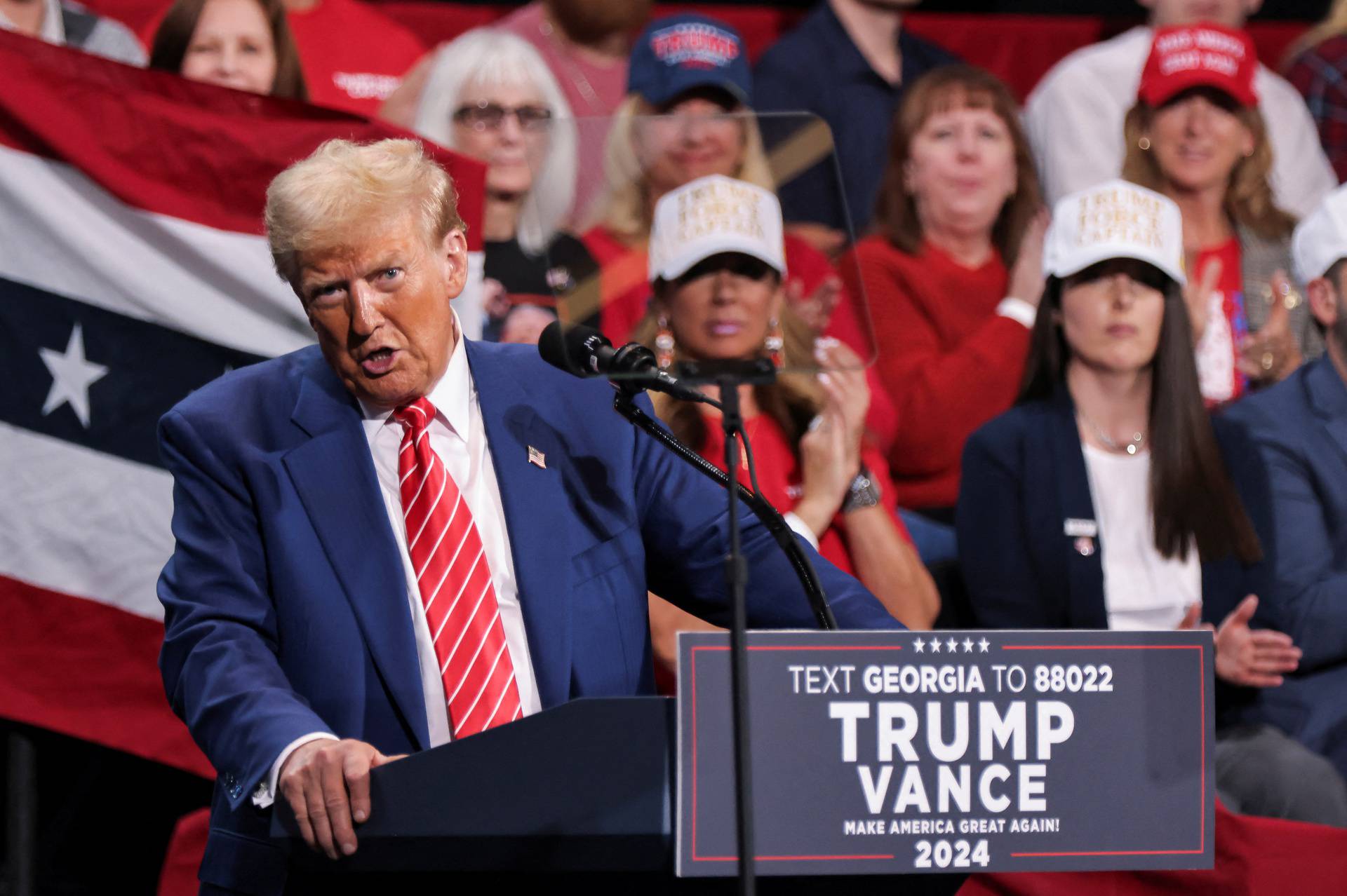 Republican presidential nominee and former U.S. President Trump holds a campaign event, in Atlanta