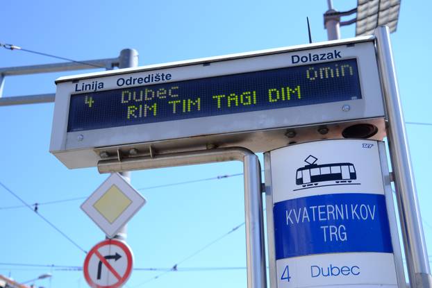 Zagreb: Rim Tim Tagi Dim na tramvajskoj stanici