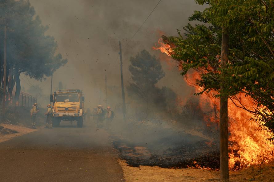 Wildfire in El Tiemblo