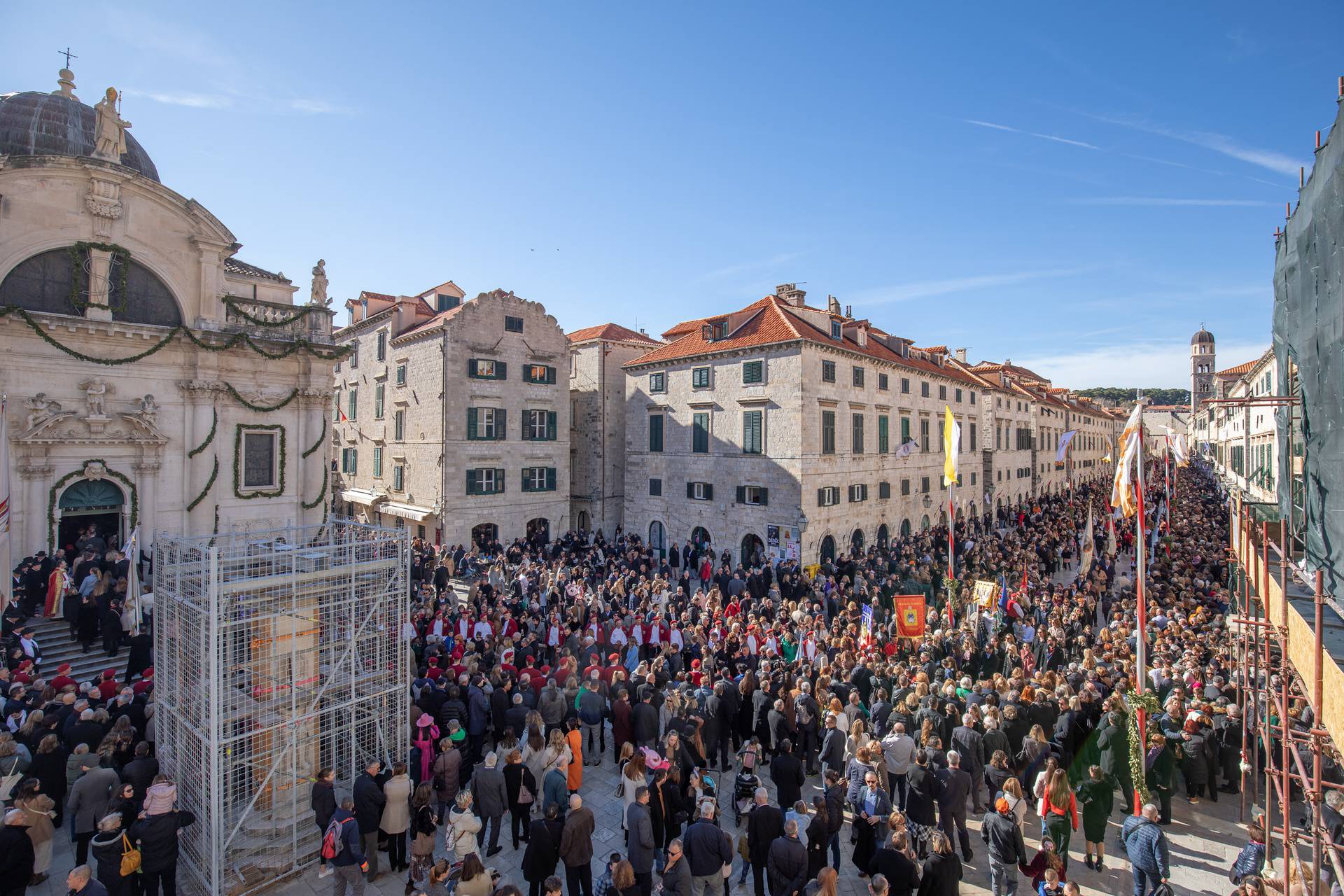 Dubrovnik: Euharistijsko slavlje pred gradskom katedralom na blagdan sv. Vlaha