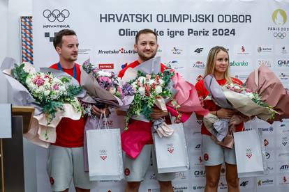 FOTO Ovako slave Hrvati! Sreća nakon četiri osvojene medalje