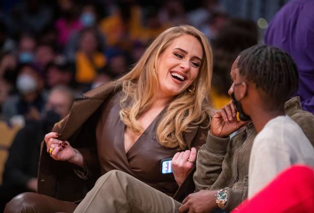 Celebrities attend Los Angeles Lakers v Golden State Warriors, Staples Center, Los Angeles, California, USA - 19 Oct 2021