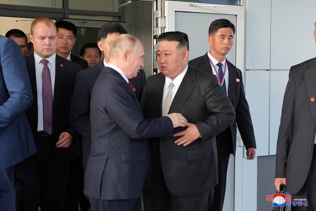 North Korean leader Kim Jong Un meets with Russia's President Vladimir Putin