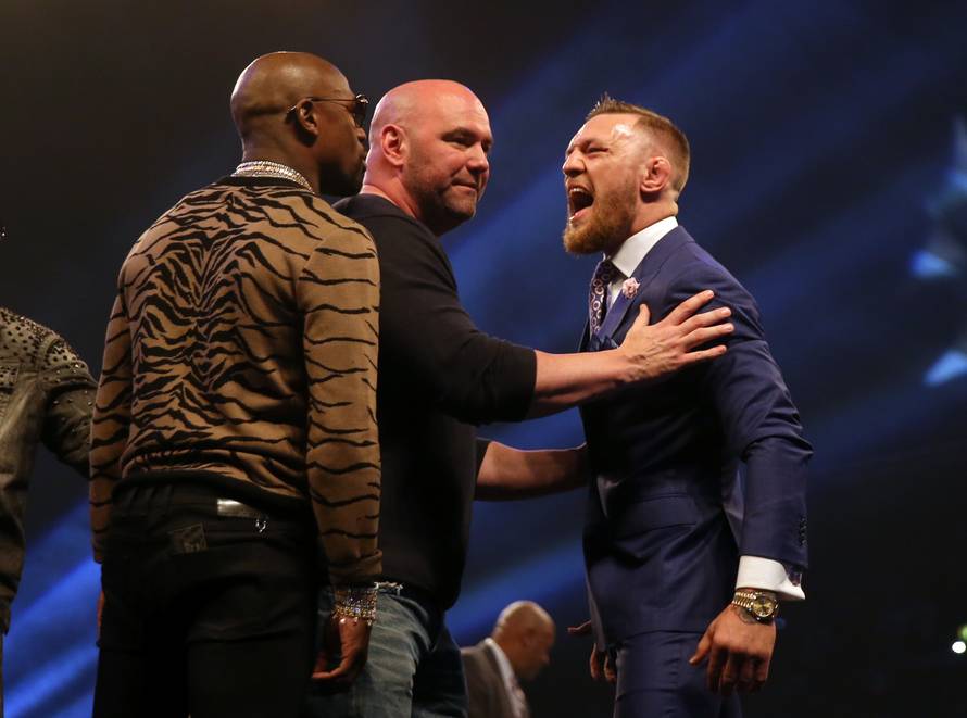 Floyd Mayweather v Conor McGregor Press Conference - SSE Arena