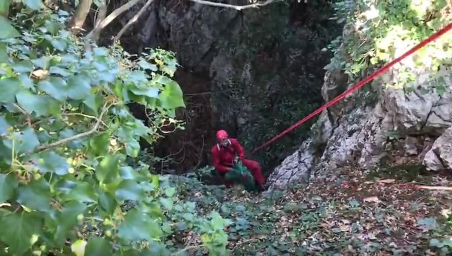 Došli se pozdraviti s psom koji je pao u jamu i čuli lavež s dna