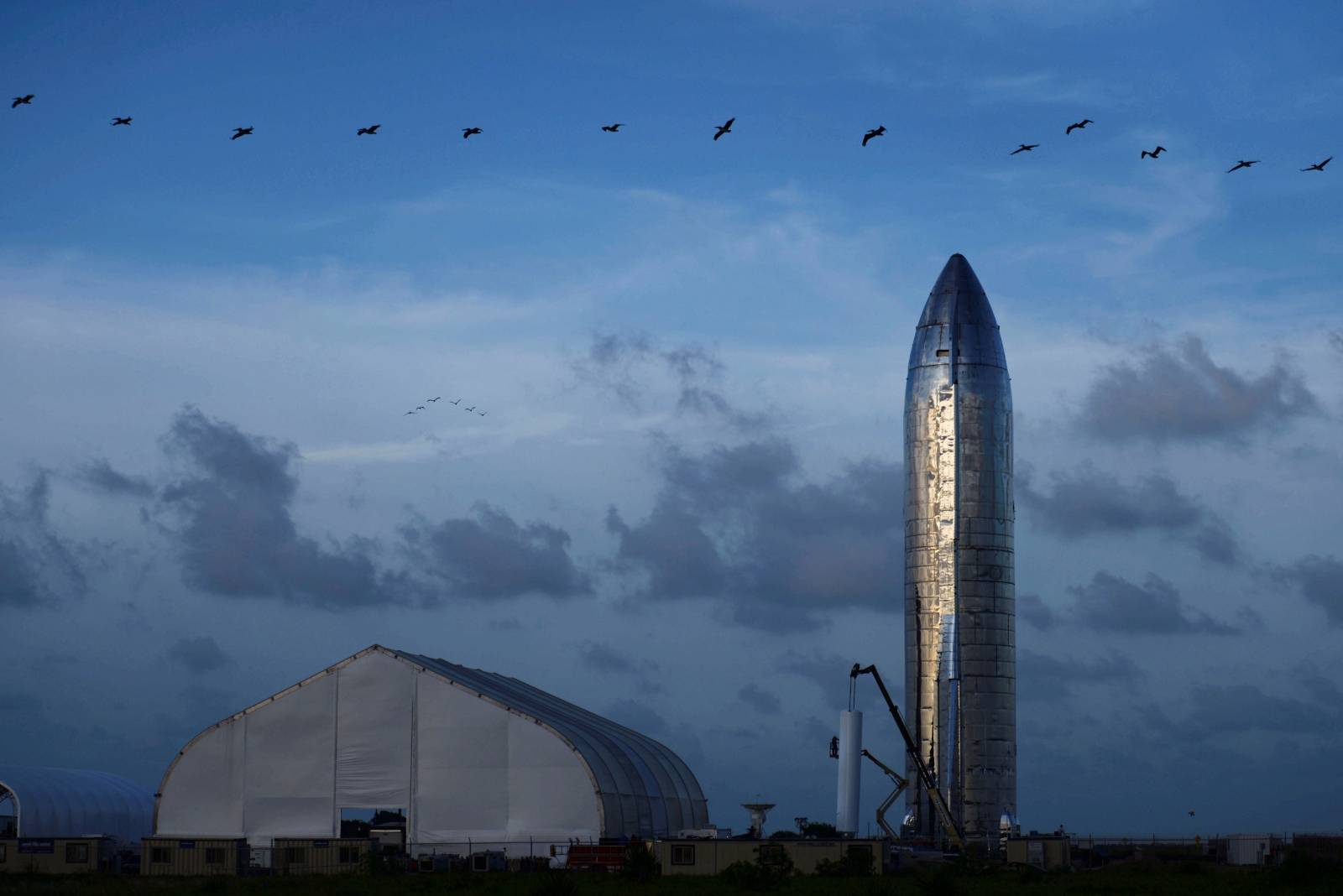 SpaceX's Elon Musk gives an update on the company's Mars rocket Starship in Boca Chica