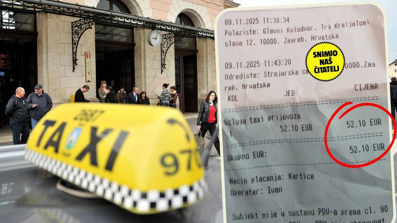 Sjećate se ZG taksi firme koja je 1 km naplatila 1500 €? Imamo novi račun: 'Pa avion je jeftiniji'