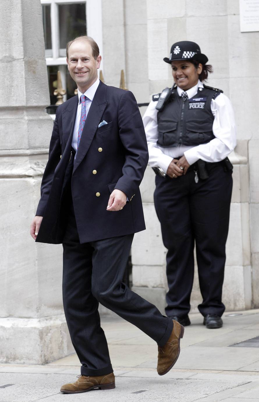 Prince Edward visits The Duke of Edinburgh - London