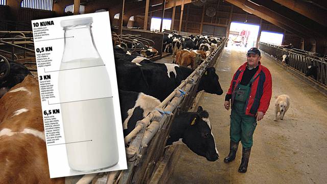 Proizvođači i kupci su očajni: 'Litra mlijeka je deset kuna, a od toga nama idu samo tri...'