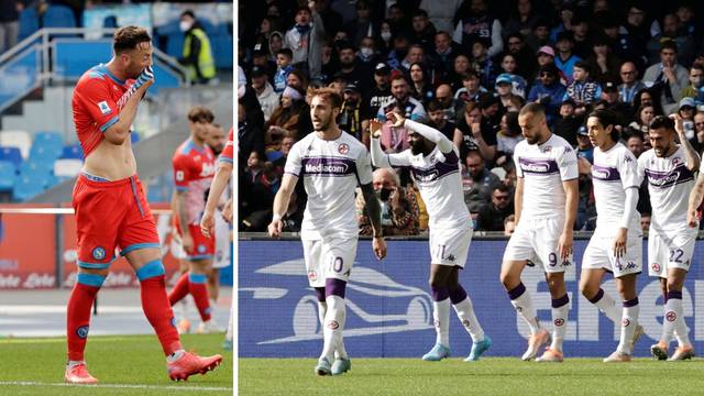 Težak kiks Napolija: Fiorentina utrpala tri, ovako ništa od titule
