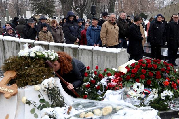 Funeral of actor Marko Nikolic held on New cemetery.Sahrana glumca Marka Nikolica na Novom groblju.