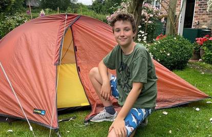 Dječak (11) skupio 4,35 milijuna kuna za dobrotvorne svrhe - od prošlog ožujka spava u šatoru