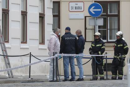 Zagreb: Policijski očevid na Markovom trgu gdje je pucano na policajca