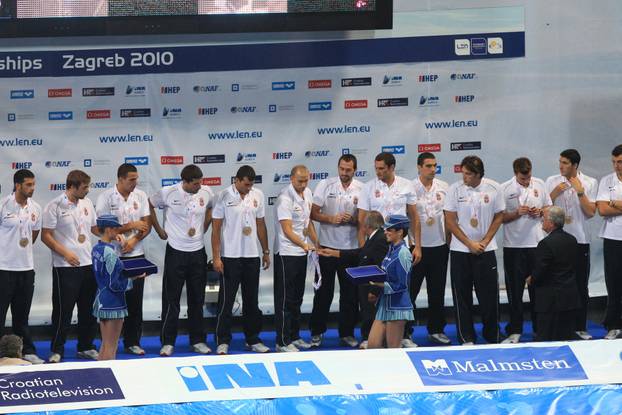 ARHIVA - 2010. Zagreb: Hrvatska vaterpolo reprezentacija postala europski prvak