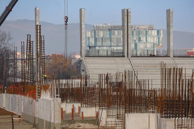 Sjeverna tribina stadiona u Kranj?evi?evoj gotovo je ve? izgra?ena