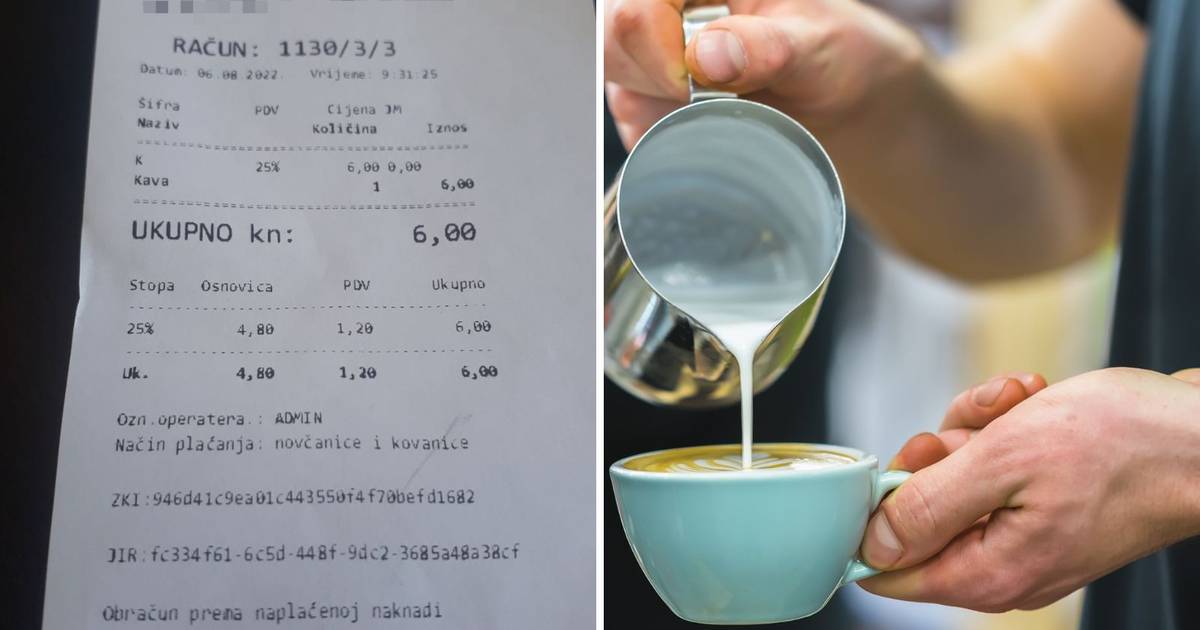 FOTO U Crikvenici kava za samo 6 kuna: ‘Gledao sam je li račun fiskaliziran. Iznenađen sam…’