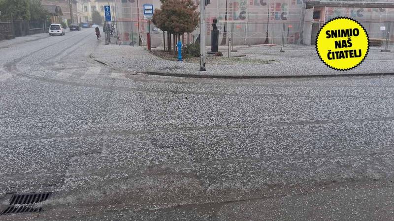 VIDEO Tuča zabijelila i Ogulin: 'Uništila je vrtove i voćnjake, ljudima je sve propalo...'