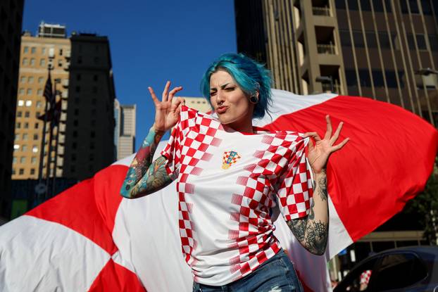 SP 2026 Dallas: Velika povorka hrvatskih navijača u Dallasu uoči utakmice Engleske i Hrvatske na Svjetskom prvenstvu