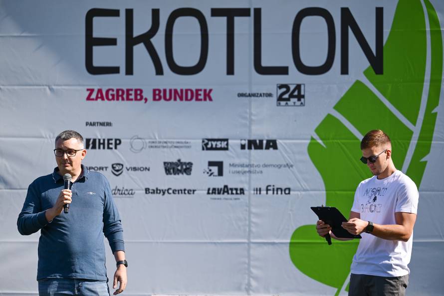 Zagreb:  Ekotlon na jezeru Bundek