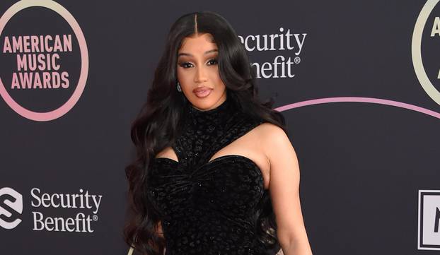 2021 American Music Awards Red Carpet Roll-Out with Cardi B