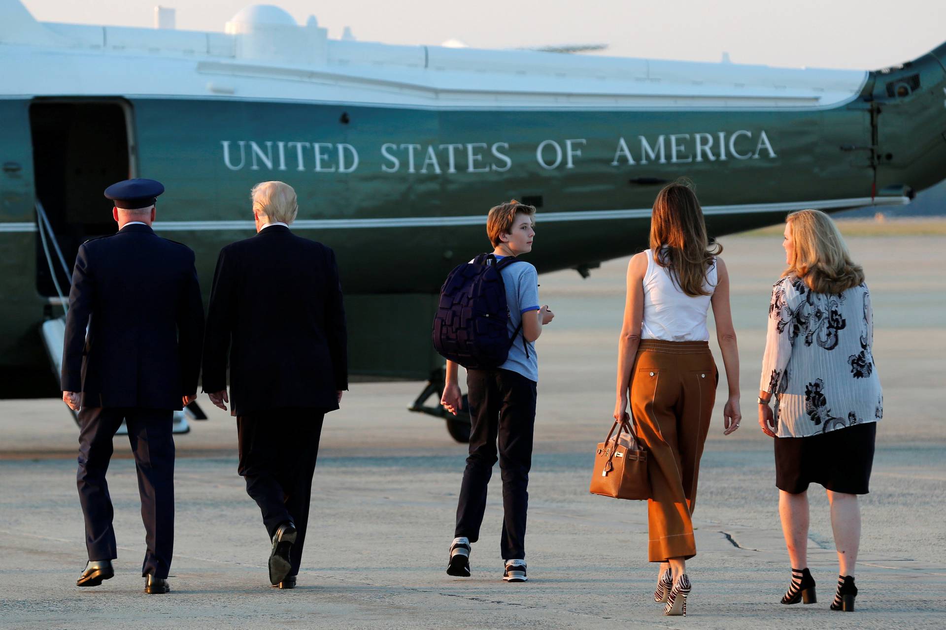 When don arrive. Бэрон Трамп фото 2023. Трамп переехал в Россию.