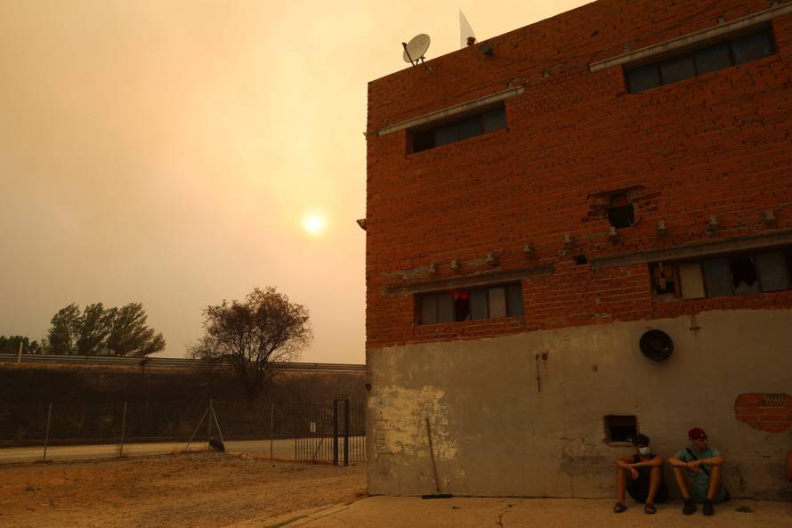Wildfire in El Tiemblo, Spain