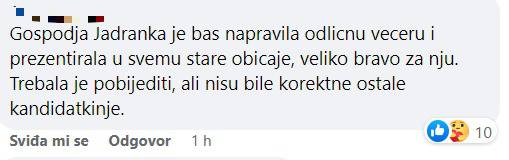 Publika 'Večere za 5' o Jadranki: 'Moralna pobjednica! Potrudila se i završila zadnja zbog spletki'