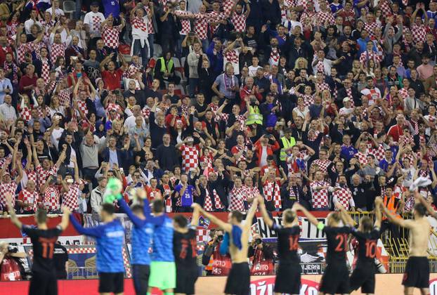 Split: Slavlje na Poljudu nakon Å¡to je Hrvatska pobjedila MaÄarsku s velikih 3:0