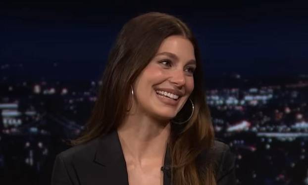 DiCaprio ex Camila Morrone on Jimmy Fallon talk show