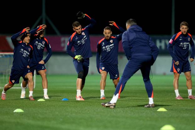 Rijeka: Hrvatski nogometni reprezetativci odradili trening
